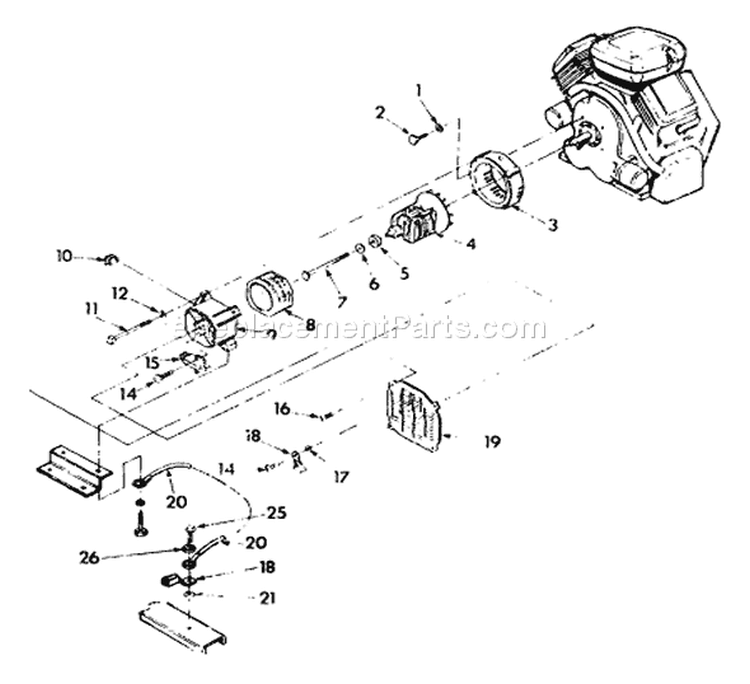 Page B Diagram and Parts List for 9404-2  Briggs and Stratton Generator